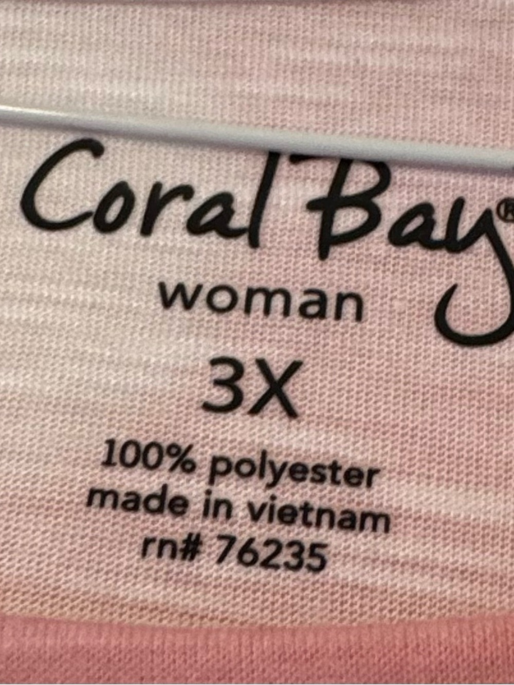 Coral Bay Pink Women's 3X Lightweight  Holiday Shirt - Picture 2 of 3